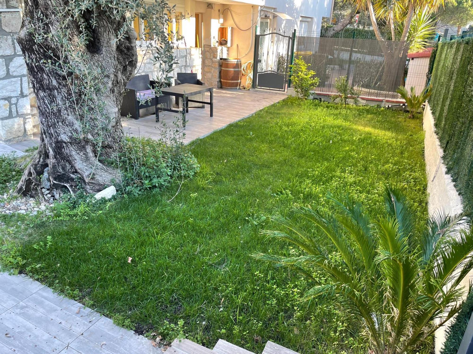 Joli Rez De Jardin 4 Pieces A Cagnes Sur Mer Eksteriør bilde